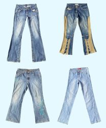 Y2K Flare Jeans: A Low-Rise Revival (TS-1081)