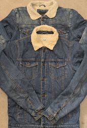 Men Sherpa Denim Jacket