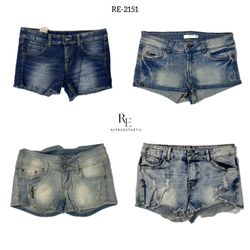 Y2K Retro Style Denim Shorts (RE-2151)