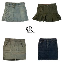 Y2K Britney Era Denim Mini Skirts (RW-872)