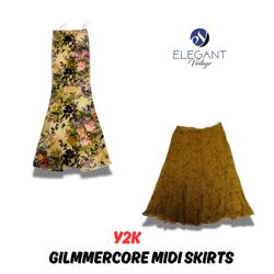 Y2K Gilmmer Core Midi Skirts - EV1037