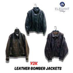 Jaqueta de Couro Bomber Y2K - EV1043