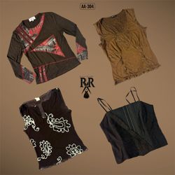 Y2K The Earthy Tone Mix Tops (AA-304)