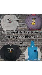 ディズニー＆ミッキーマウス スウェットシャツ | カートゥーンプリント