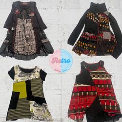 Retro Patchwork Kleid Kollektion – Einzigartige Vi..