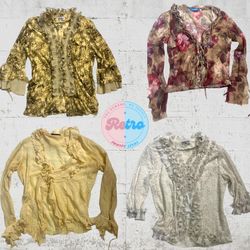 Golden Hour Ruffles – Y2K Dream Tops