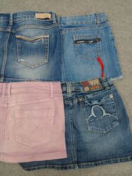 HD1183 Gonne Micro Mini in Denim per Donne Y2K