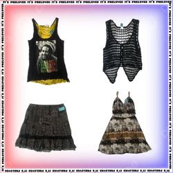 Y2k Afterparty Stepless- tops, skirts and dresses ..