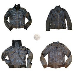Vintage Y2K Leather Jackets - AIO-0136