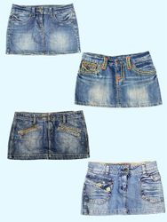 Y2K Vintage Denim Mini Skirts(TS:1092)