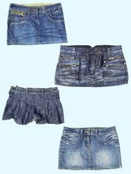 Y2K IT Girl Denim Mini Skirts(TS:1093)