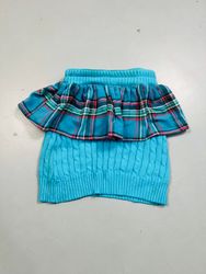 Upcycled RL Ruffled knit Skirt