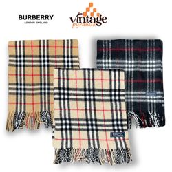 VPX152 Burberry Scarves 100% Authentic Lambswool