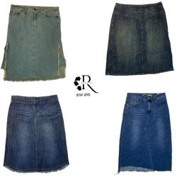 Y2K I.T Denim Midi Skirts (Re-898)