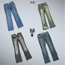 Y2K IT Girl Denim Unique Jeans (AA-307)