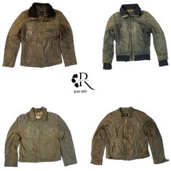 Chaqueta de cuero cool de los 90/s Y2K (Rw-895)