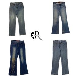 Y2L Unique Denim Flared Jeans (Rw-1117)
