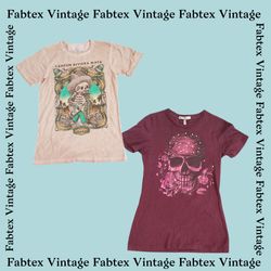 (FV-088) Skull- Halloween - Dangerous print Tees