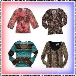 Maximalist Girlie- Mélange de tops en mesh et impr..