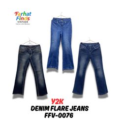 Y2K DENIM FLARE JEANS - FFV 0076