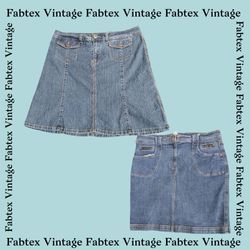 (FV-109) Saia Mini de Denim Y2K