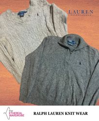 Conjunto de 5 suéteres de punto Polo Ralph Lauren.