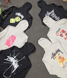 REW-Stussy Rework Style Pullover Hoodies