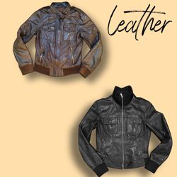 Vintage Leather Jackets Rep (AIO-0142)