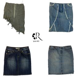 Gonna in denim unica Y2K (Rw-892)