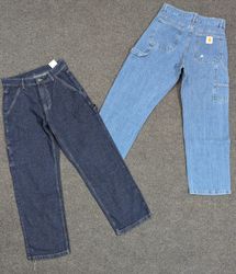 Jeans Baggy Reworked de Carhartt Vintage, Azul Med..