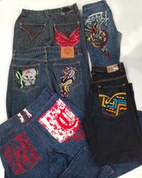 CR5316 Vintage Retro Designer Denim