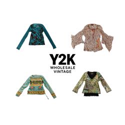 Y2K European Mesh Long Sleeve Tops with cop copine..