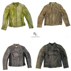 90/s Vibe Y2K Leather Jacket (RE-2177)