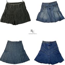 Faldas mini de mezclilla Y2K IT Girl (RE-2183)