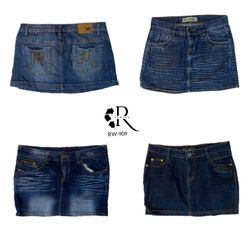 Y2K IT Girl Denim Mini Skirts (RW-909)