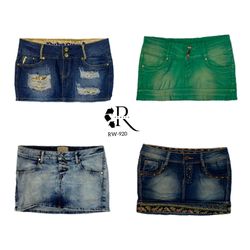 Y2K IT Girl Denim Mini Skirts (Rw-920)