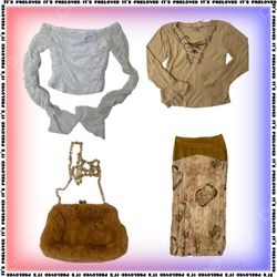 Y2K Boho Babe- Tops, Skirts and Bags Mix (SS-1381)