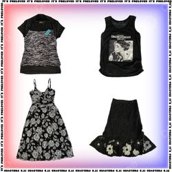 Cool B&W Picks - tops, dresses, skirts (SS-1395)