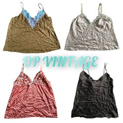 OP VINTAGE 0018 Y2K SEXY SLIP TOPS