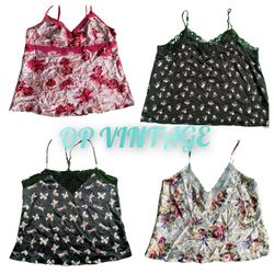 OP VINTAGE 0020Y2K SEXY FUL PRINTED SLIP TOPS