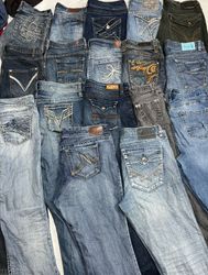 Y2K Esteblished fleyeard jeans pant