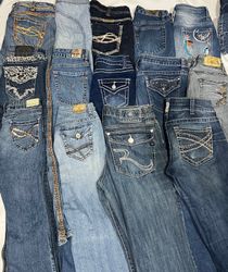 Y2K Esteblished fleyeard jeans pant
