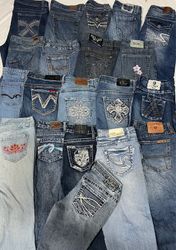 Y2K Esteblished fleyeard jeans