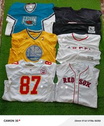 NFL, NHL, NBA, MLB, Jersey (50) pcs