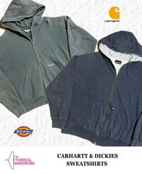 Carhartt & Dickies Sweatshirts & Zipper Hoodies 10..