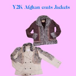 Y2K Afghan Coats Jackets