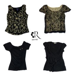 Y2K Black Gothic Tops (Rw-930)