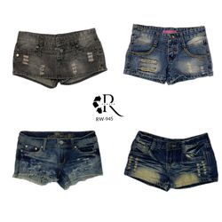 Y2K IT Girl Denim Shorts (Rw-945)