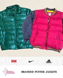 Branded Puffer Coats including Vintage Nike, Adida..