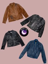 Y2K Unique Leather jackets (M-708)